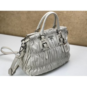 PRADA BN1336 NAPPA GAUFRE FULL LEATHER SHOPPING BAG [NEW]